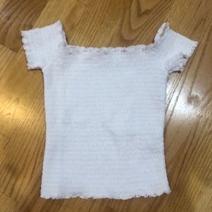 Hollister white off the shoulder top